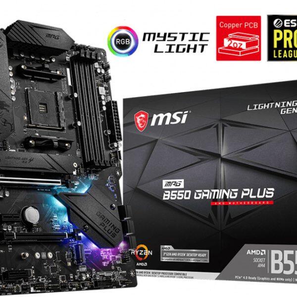 MSI MPG B550 Gaming Plus Motherboard ATX με AMD AM4 Socket