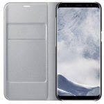 Θήκη Flip Cover για Galaxy S8+ Ασημί OEM
