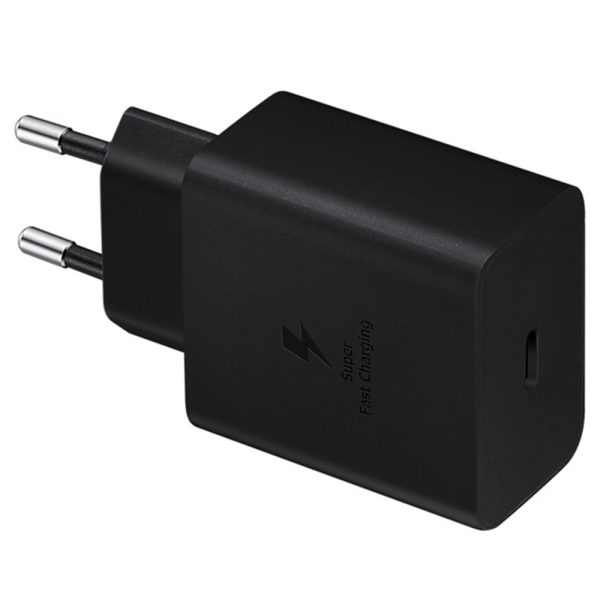 Samsung Φορτιστής 45W με Θύρα USB-C και Καλώδιο USB-C Black (EP-T4510)