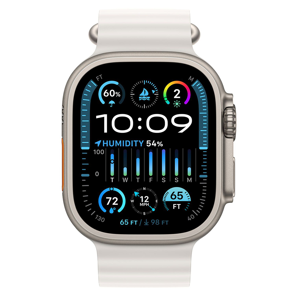 Apple Watch Ultra 2 Ocean Band Titanium 49mm eSIM White Ocean Band MREJ3 ΠΛΗΡΩΜΗ ΑΠΟ 3 ΕΩΣ 60