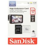 Sandisk High Endurance microSD 128GB C10 SDXC 100MB/s with Adapter