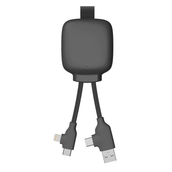 Xoopar Gamma Lite GRS Power Bank 3.000mAh & Multi USB Cable Black