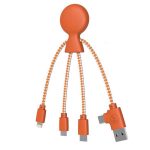Xoopar Mr.Bio GRS Eco Friendly Multi USB Cable Orange - White