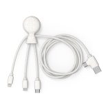 Xoopar Mr.Bio Long GRS Eco Friendly USB Cable 1.0m Wheat - White