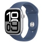 Apple Watch Series 10 GPS 42mm Silver με Denim Sport Band (S/M) MWWA3 - Image 2