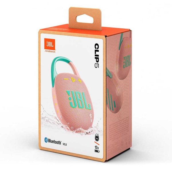 JBL Clip 5 Wireless Bluetooth Speaker Pink