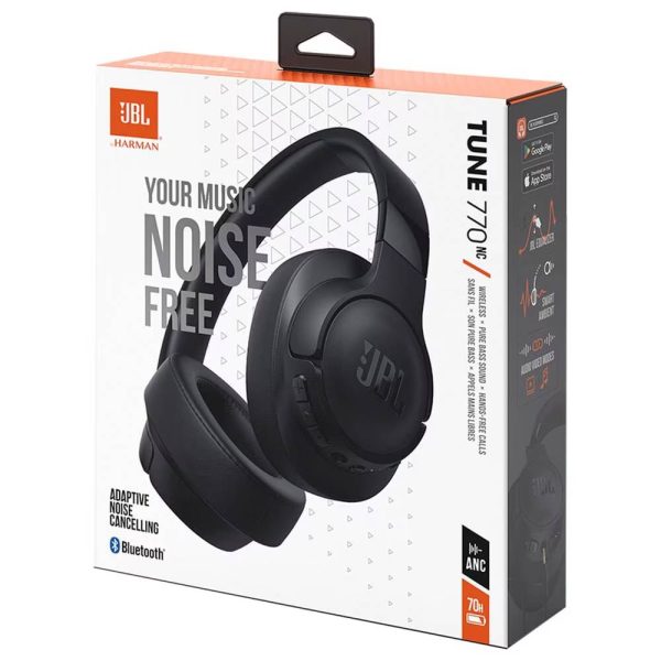 JBL Tune 770NC Bluetooth Wireless On-Ear Headphones Black