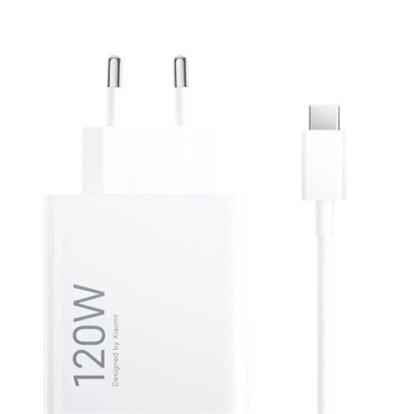 Xiaomi Φορτιστής με Θύρα USB-A και Καλώδιο USB-C 120W White (BHR9462EU)