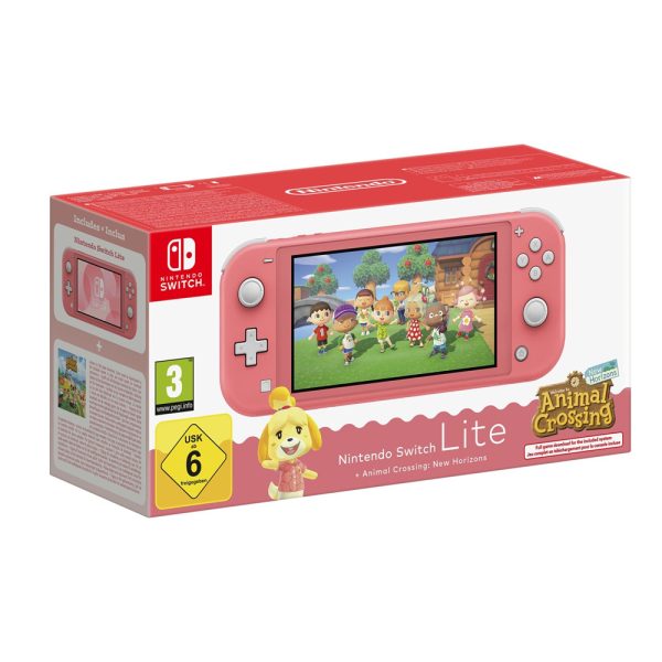 Nintendo Switch Lite Coral 32GB & Animal Crossing: New Horizons