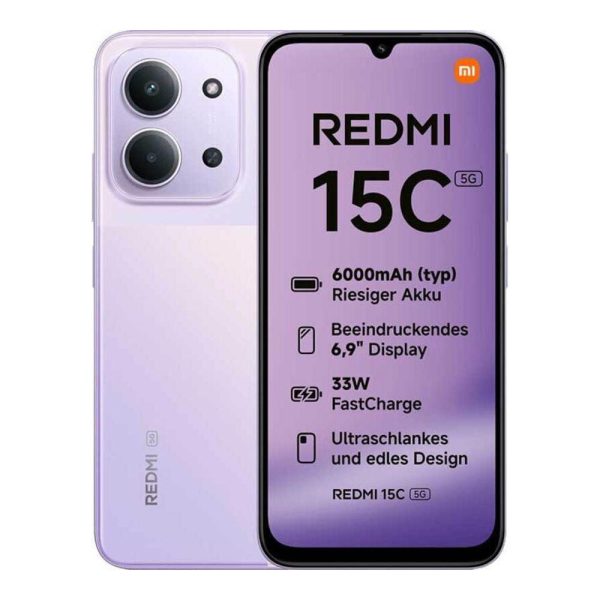 Xiaomi Redmi 15C NFC 5G 4/128GB Dual Sim Purple Global Edition