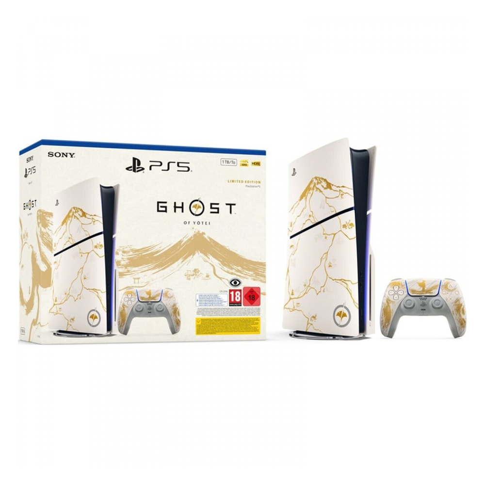 ps5-yotei Sony PlayStation 5 Slim Ghost of Yotei Limited Edition - Image 1