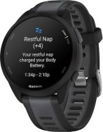 Garmin Forerunner 165 43mm Αδιάβροχο Smartwatch με Παλμογράφο Black/Slate Gray - Image 3