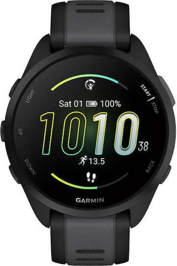 xlarge_20240220170559_garmin_forerunner_165_43mm_adiavrocho_smartwatch_me_palmografo_black_slate_gray Garmin Forerunner 165 43mm Αδιάβροχο Smartwatch με Παλμογράφο Black/Slate Gray - Image 1